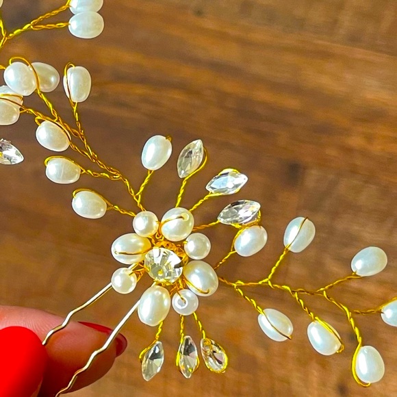 Beautiful 2 Piece Wedding Hairpins - Picture 7 of 7